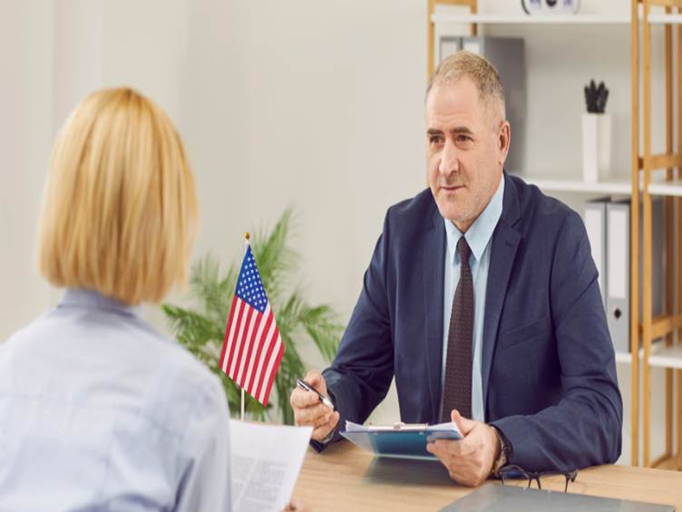 US visa offer conducting the USA interview preparation session.