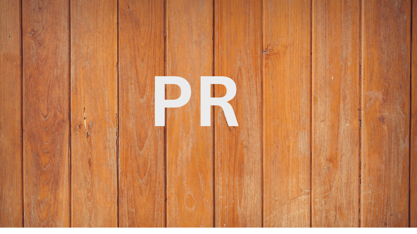 writing PR in wooden box